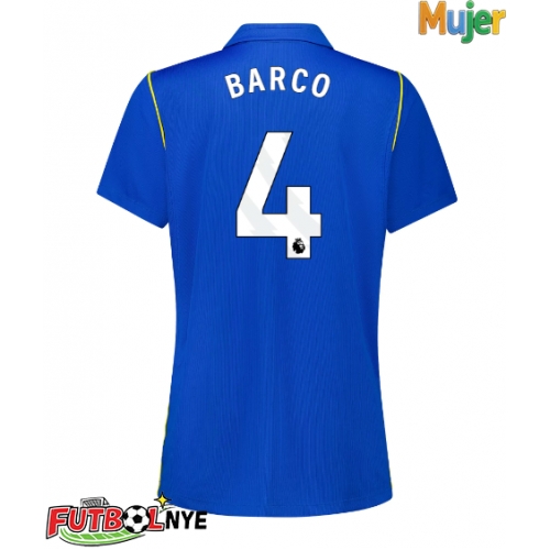 Camiseta Chelsea Valentin Barco #4 Primera Equipación para mujer 2026-27 manga corta